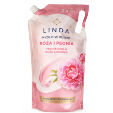 Жидкое мыло Linda кремовое роза и пион, 1 л